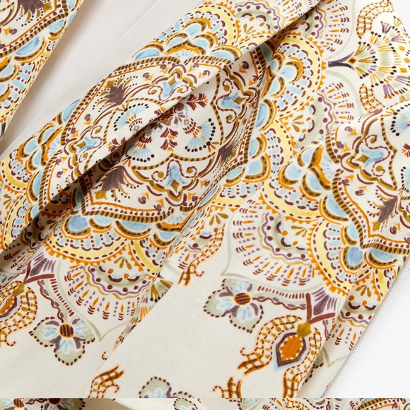 Zara limited edition linen printed blazer - Picture 7 of 8